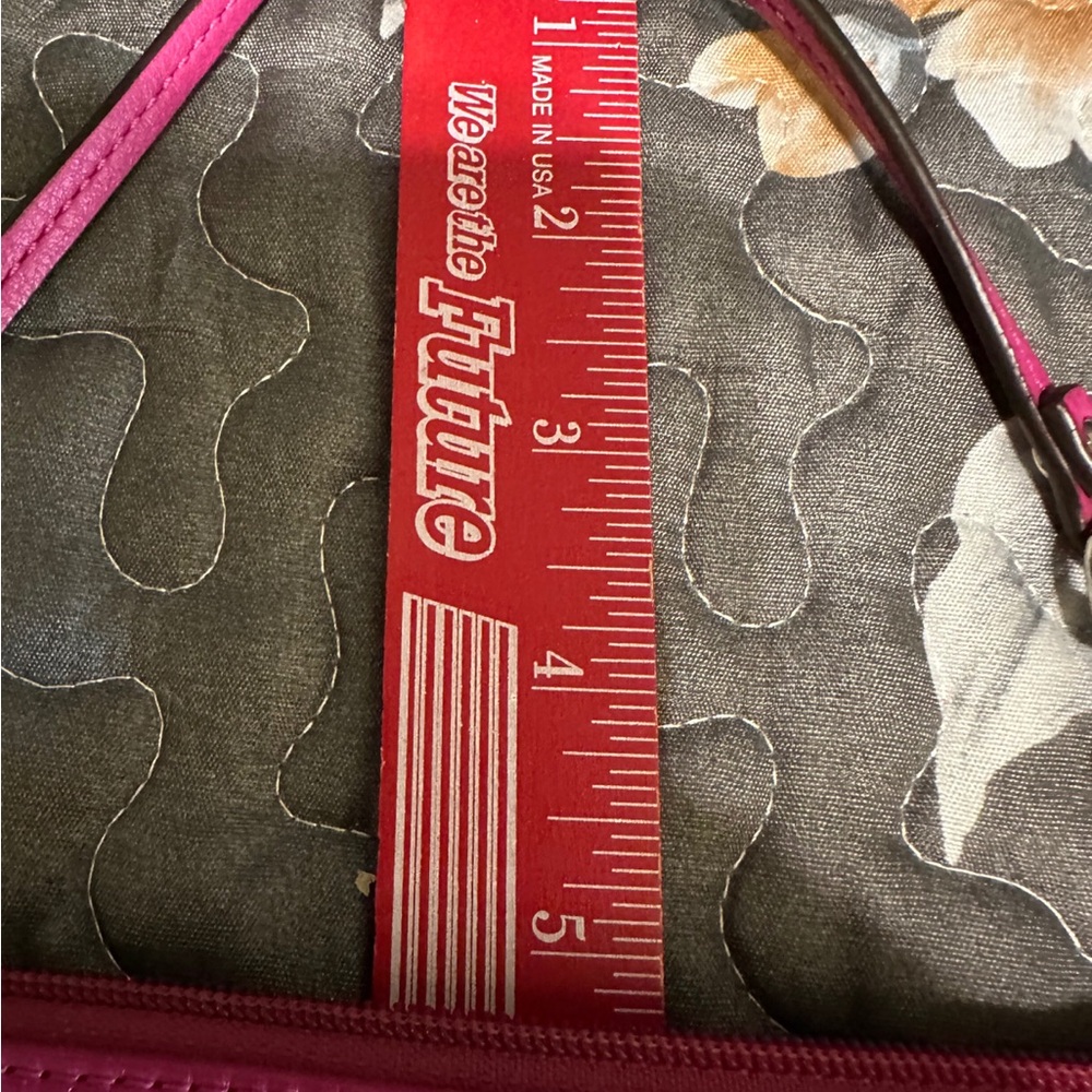 Hot Pink Leather Wristlet Bag - Picture 5 of 8